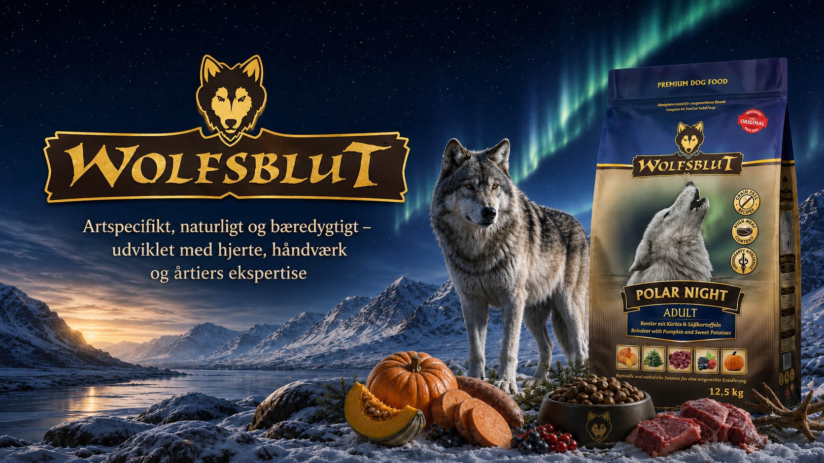 Wolfsblut hundefoder med naturlige ingredienser