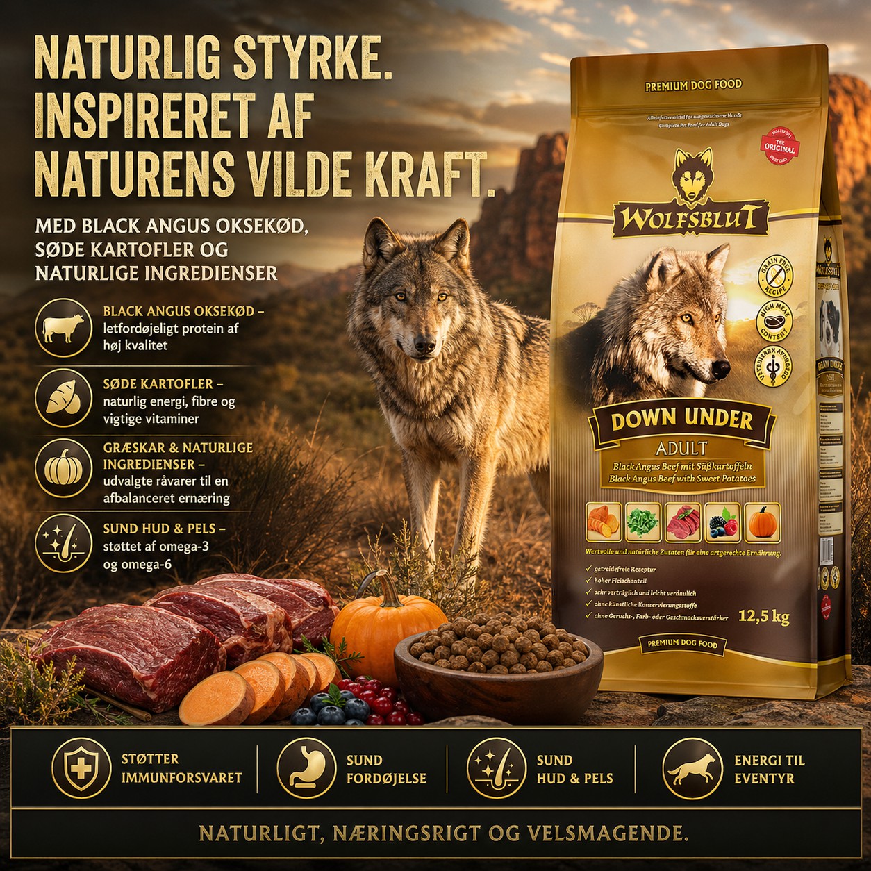 Wolfsblut Down Under hundefoder
