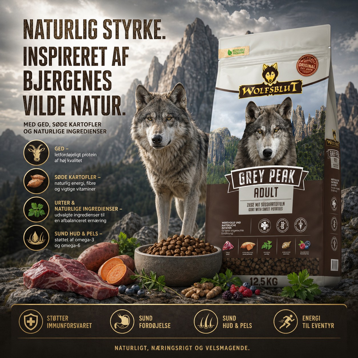 Wolfsblut Grey Peak hundefoder