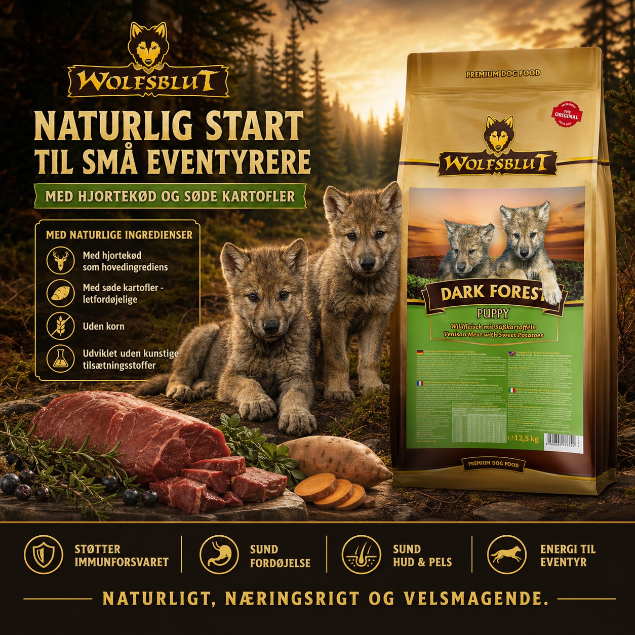 Wolfsblut Dark Forest Puppy hundefoder