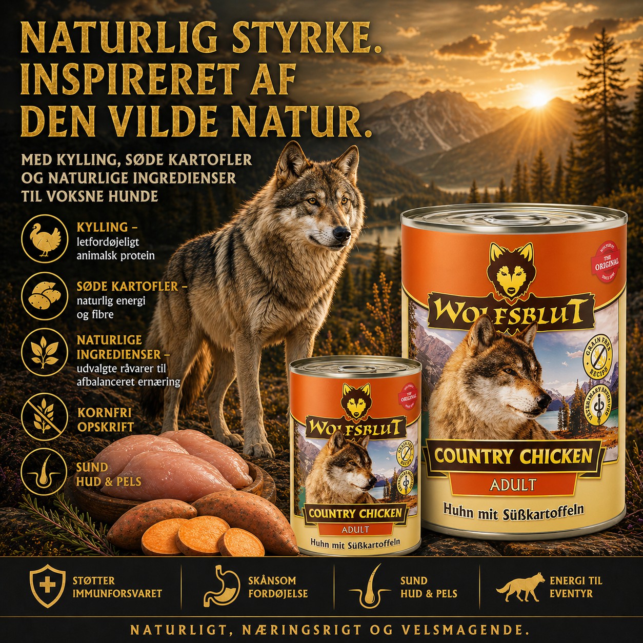 Wolfsblut Country Chicken dåsemad