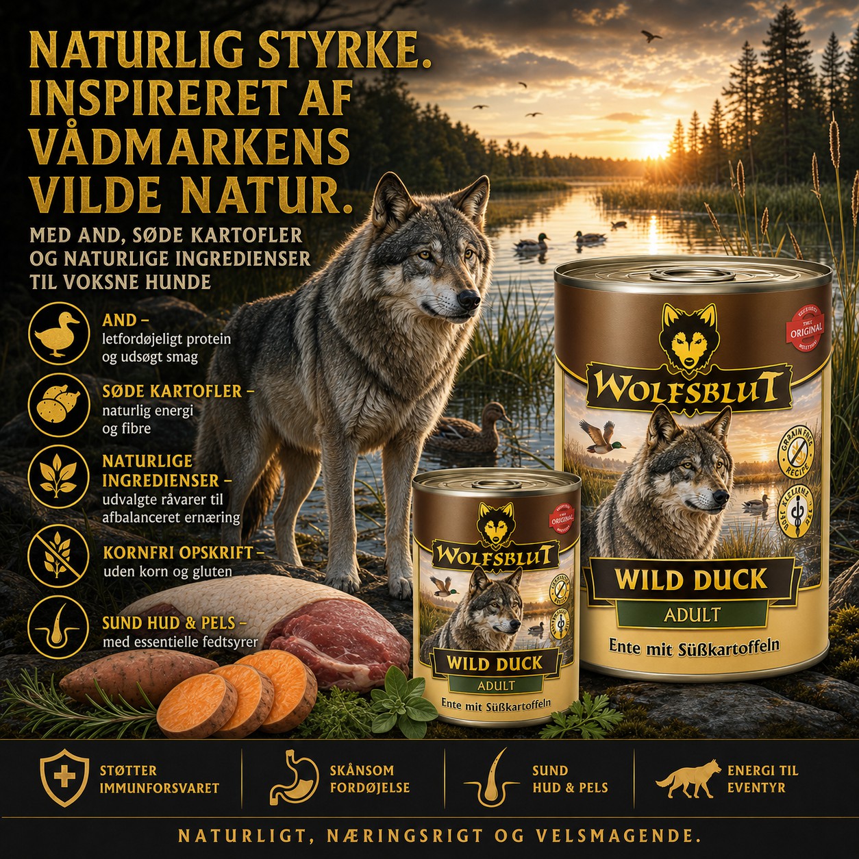 Wolfsblut Wild Duck dåsemad